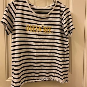 Queen Bee striped shirt